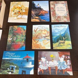 Vintage Dayspring 20 Assorted Birthday Cards w Scripture Made in USA 2000
